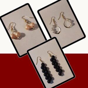 Set of Three (3) Handcrafted Earrings - NWOT